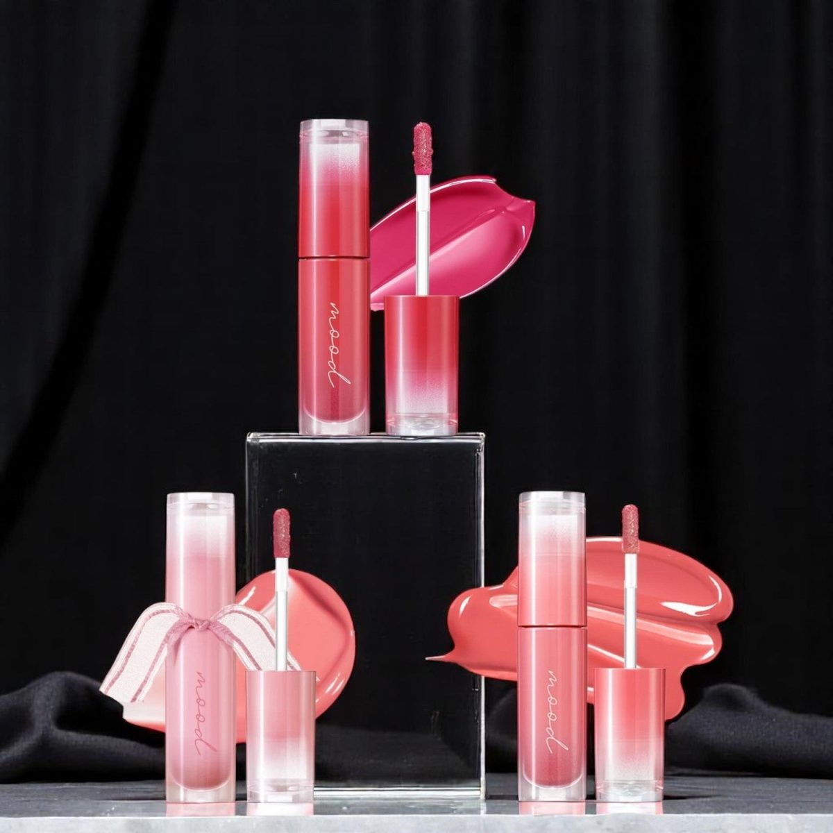 ⁦Peripera Ink Mood Glowy Tint 3 Colors - باقة تنت بريبيرا مود الكوري الأصلي 3 ألوان | تنت شفاه لامع وملون⁩ - الصورة ⁦2⁩