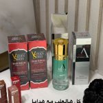Nahyani Sweet's Eid offer includes 2 green serums, 2 red serums, and 3 Maybelline lipsticks.